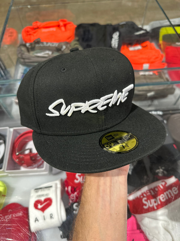 NEW Supreme x New Era Futura - Black 7 3/8