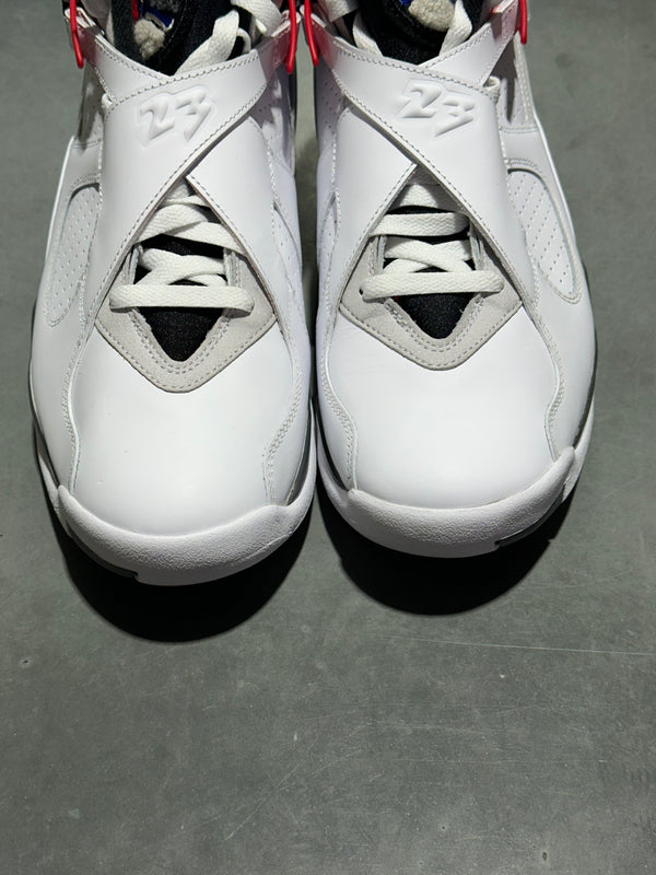 Air Jordan 8 Retro - White True Red 2025 Size 10.5