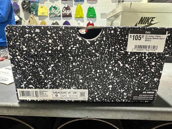 Air Jordan 5 Retro - Reverse Metallic Size 9