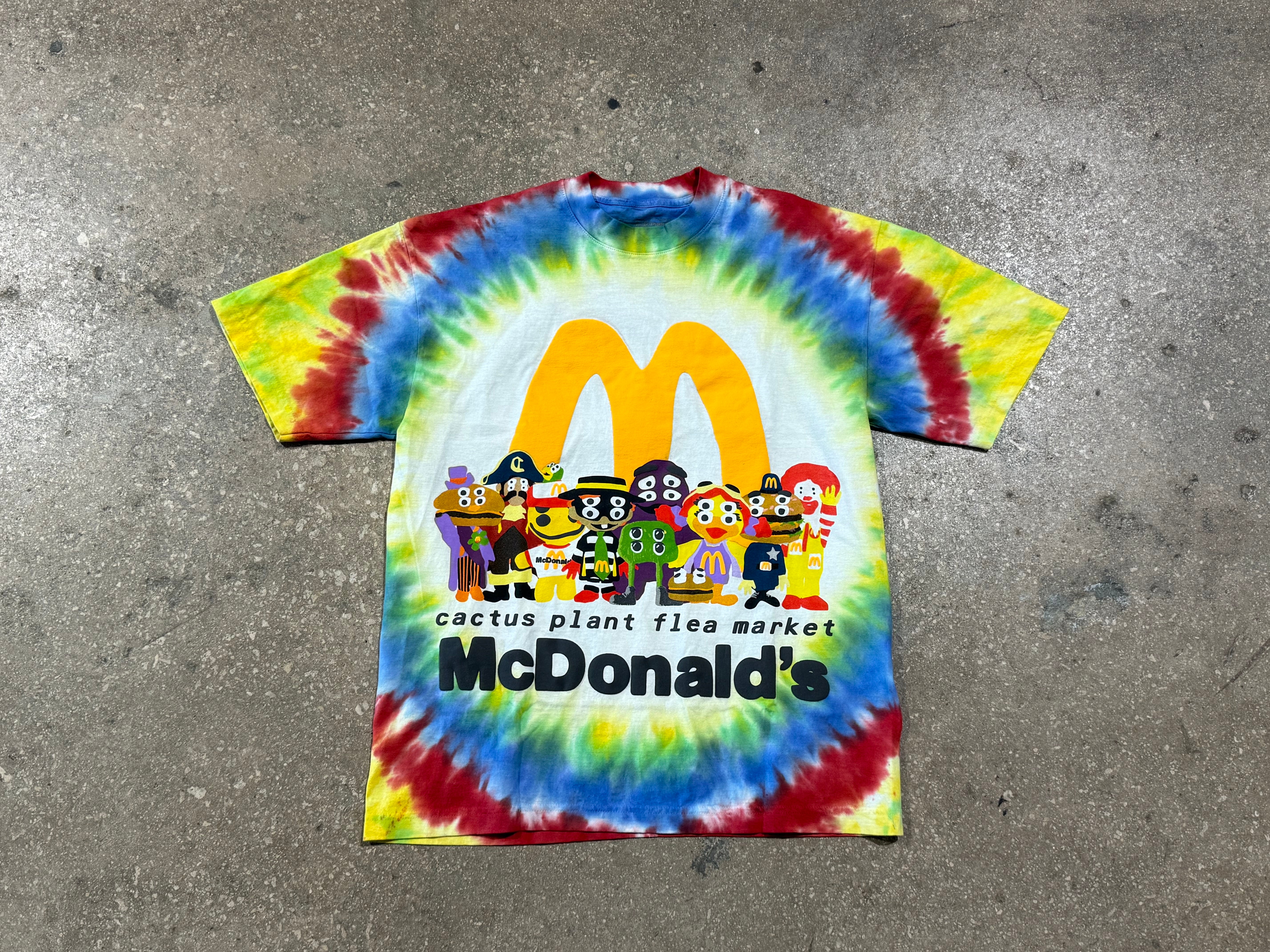 NEW CPFM x McDonald's Gangs All Here Tee - Tie Dye Size Large
