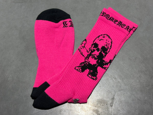 NEW Chrome Hearts FOTI Socks - Pink Size Large/9-13