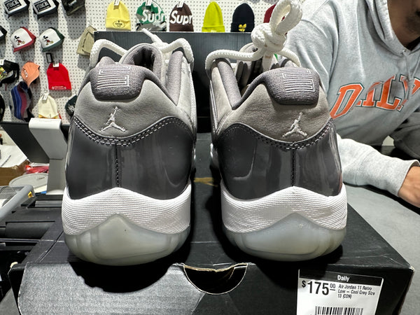 Air Jordan 11 Retro Low - Cool Grey Size 13