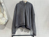 USED GV Gallery Blank Zip Up Cropped Hoodie - Washed Stone Size XL