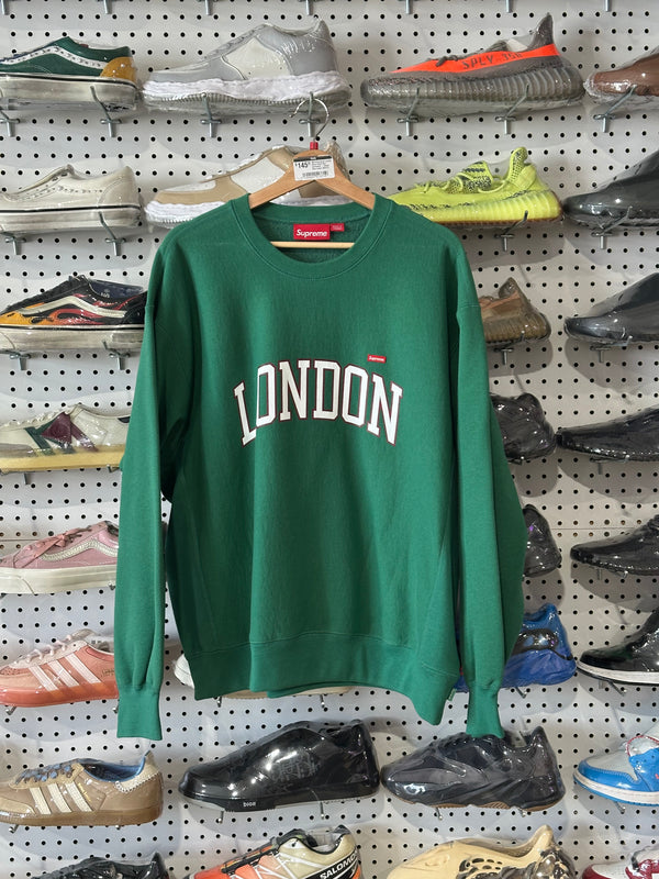 NEW Supreme London Shop Small Box Crewneck - Green Size Large