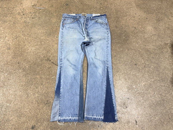 USED Gallery Dept. Flare Jeans - Light Washed Indigo Size 32