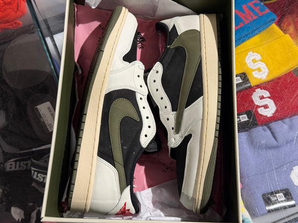 WMNS Air Jordan 1 Low OG SP - Travis Scott/Olive Size 13W/11.5M