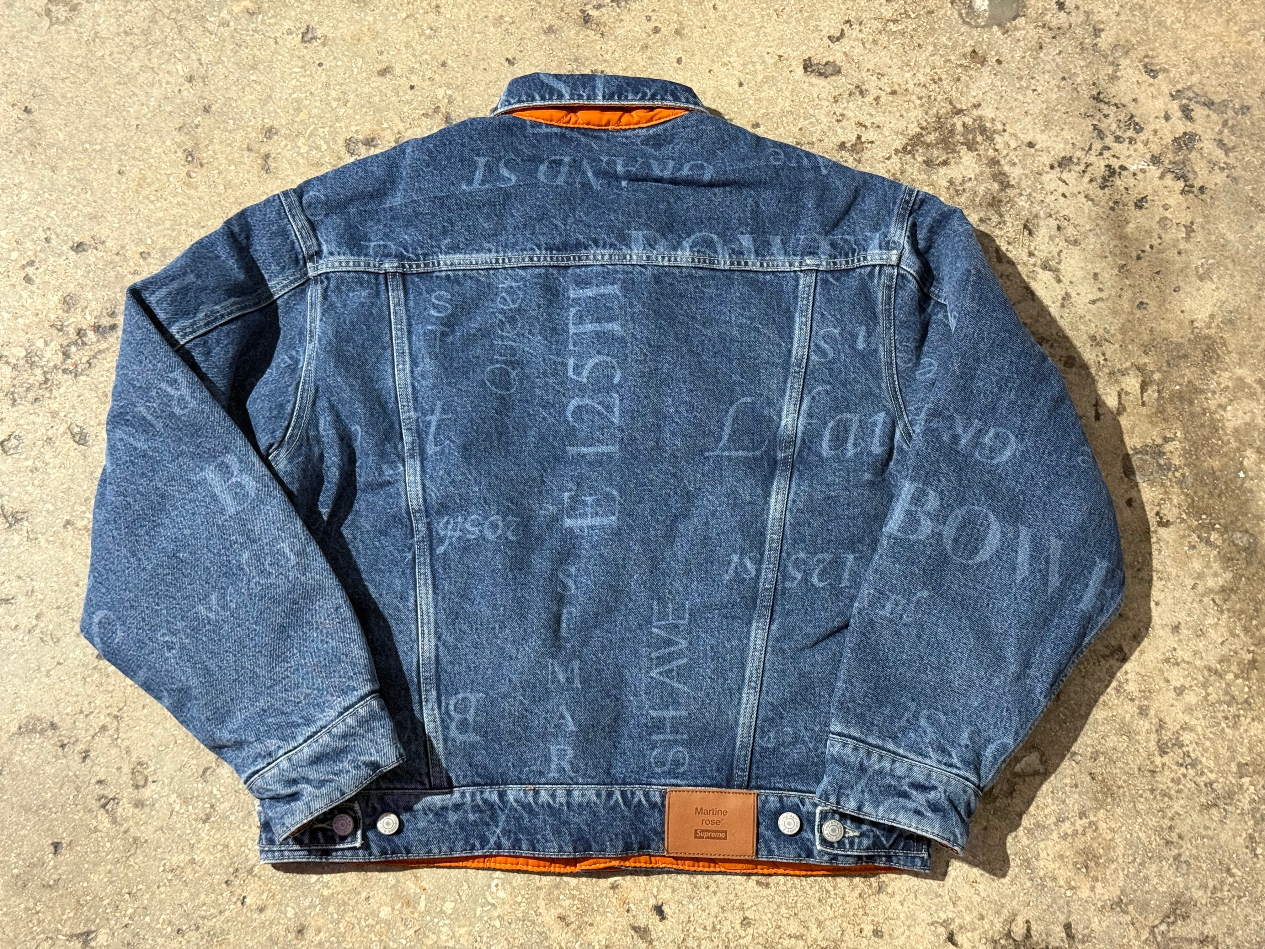 NEW Supreme x Martine Rose Reversible Trucker Jacket Size Small