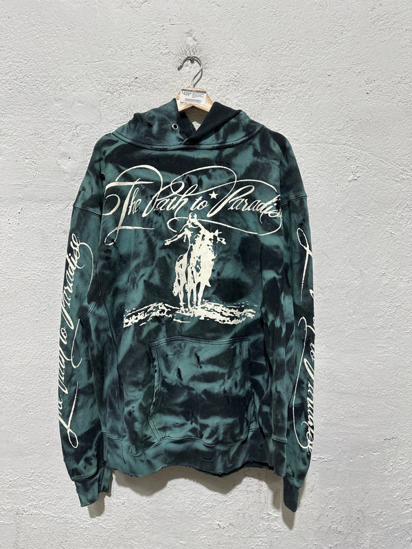 NEW Hellstar Marble Paradise Hoodie - Green/Black Size Large