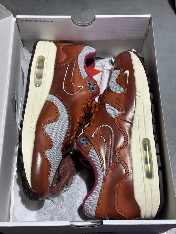 Nike Air Max 1 Patta - The Next Wave Dark Russett Size 9.5