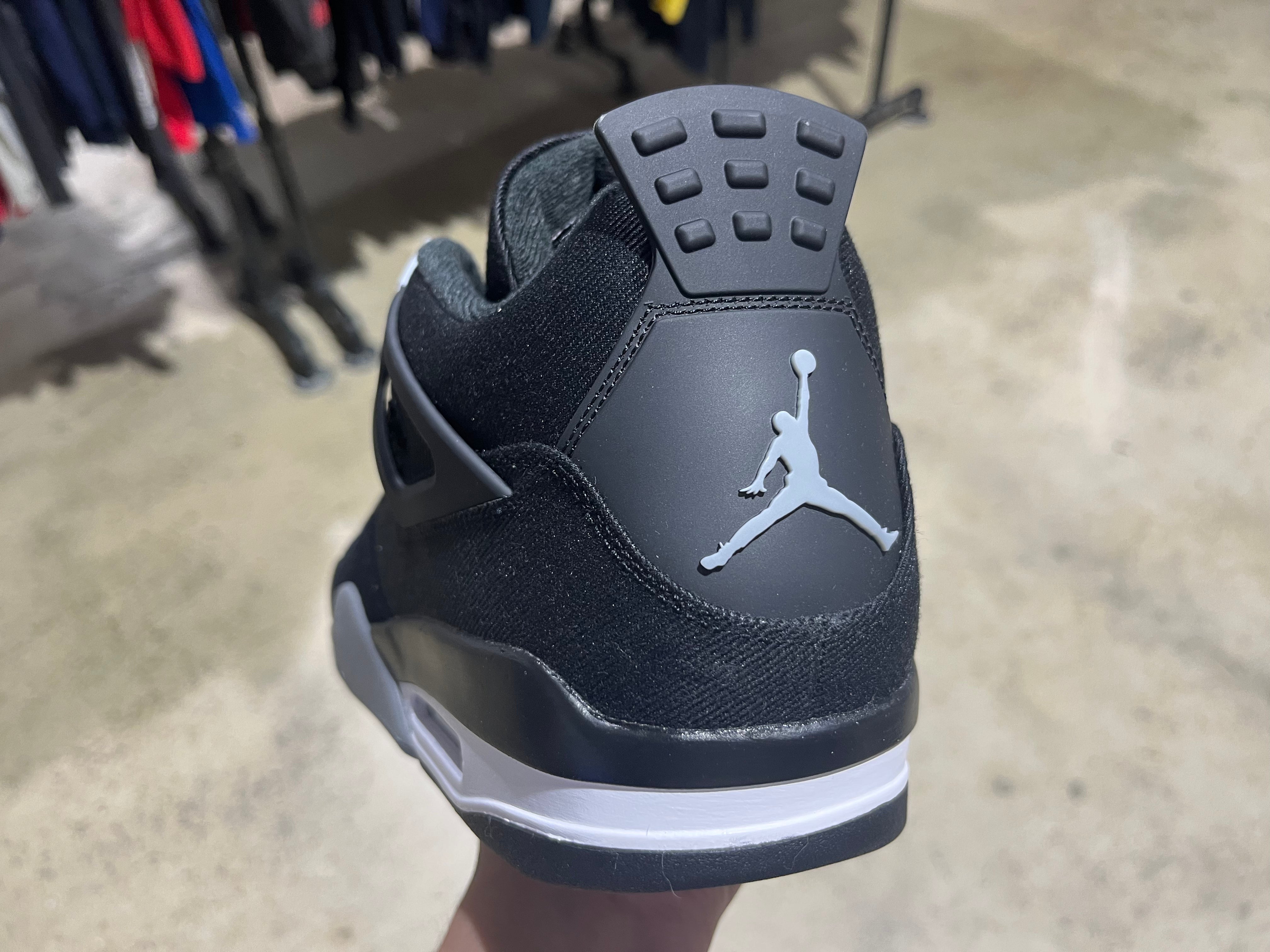 Air Jordan 4 Retro SE - Black Canvas Size 12