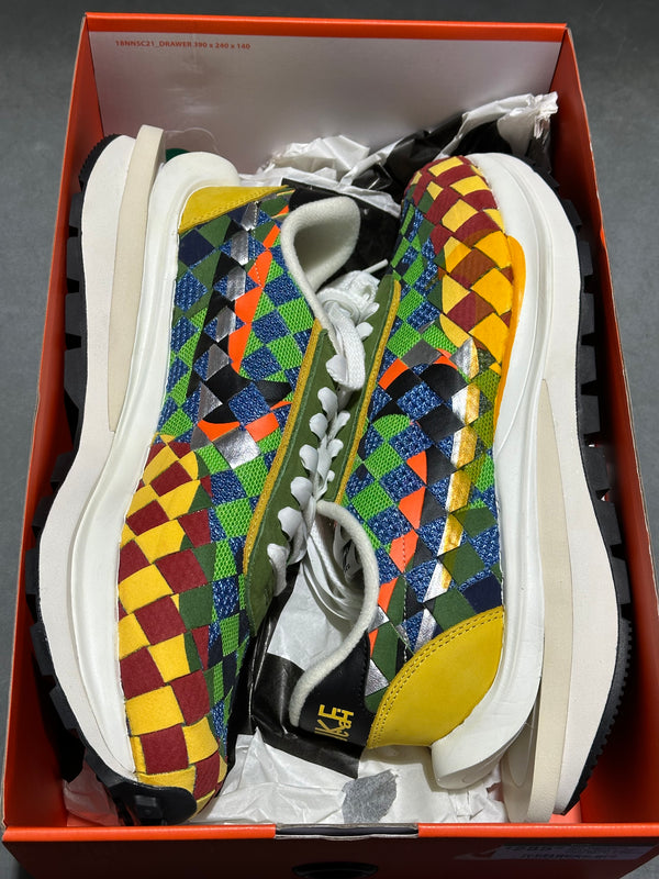 Nike VaporWaffle Woven sacai - Jean Paul Gaultier Green Gusto Size 12.5