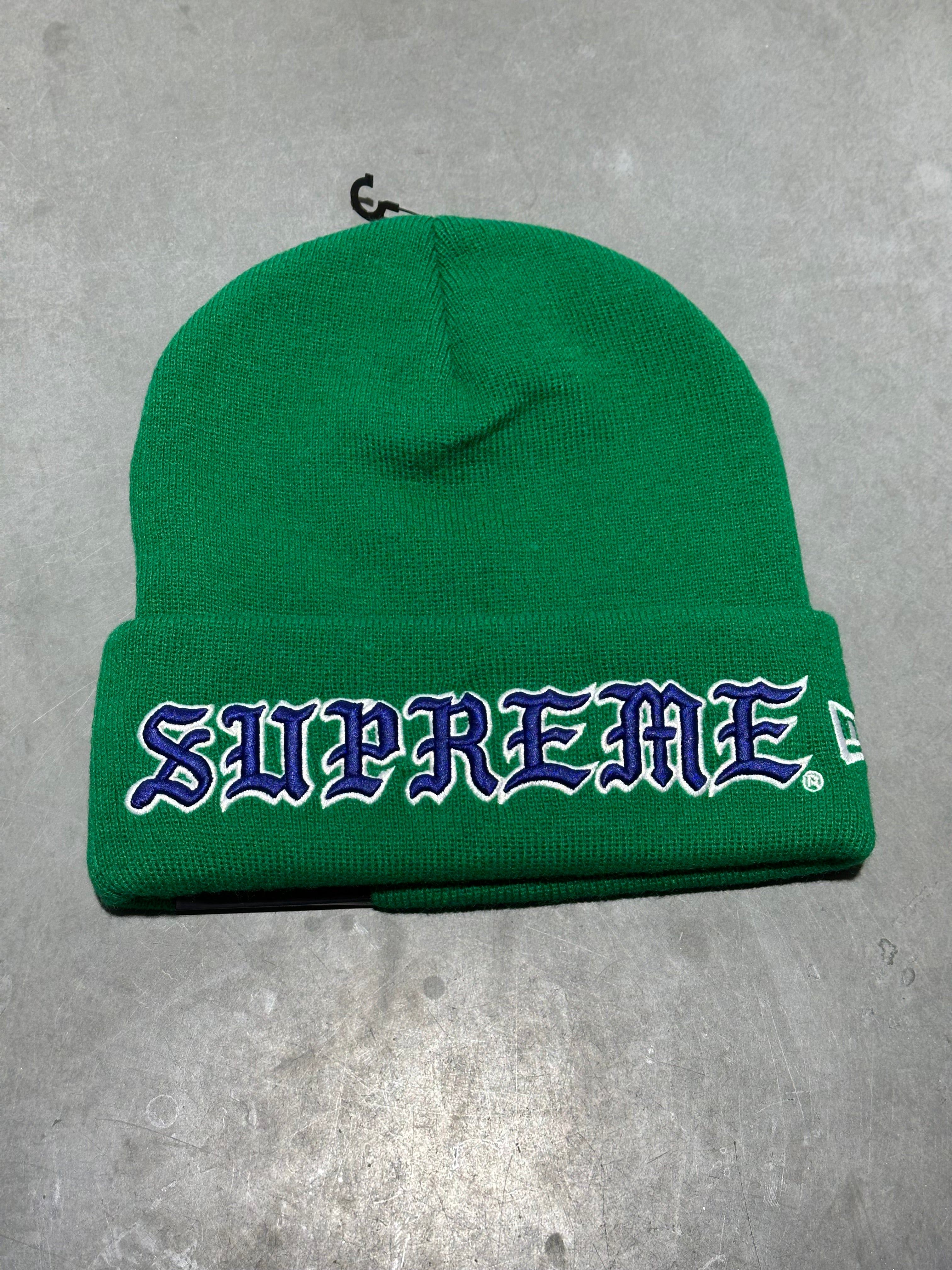 NEW Supreme Old English Beanie - Green