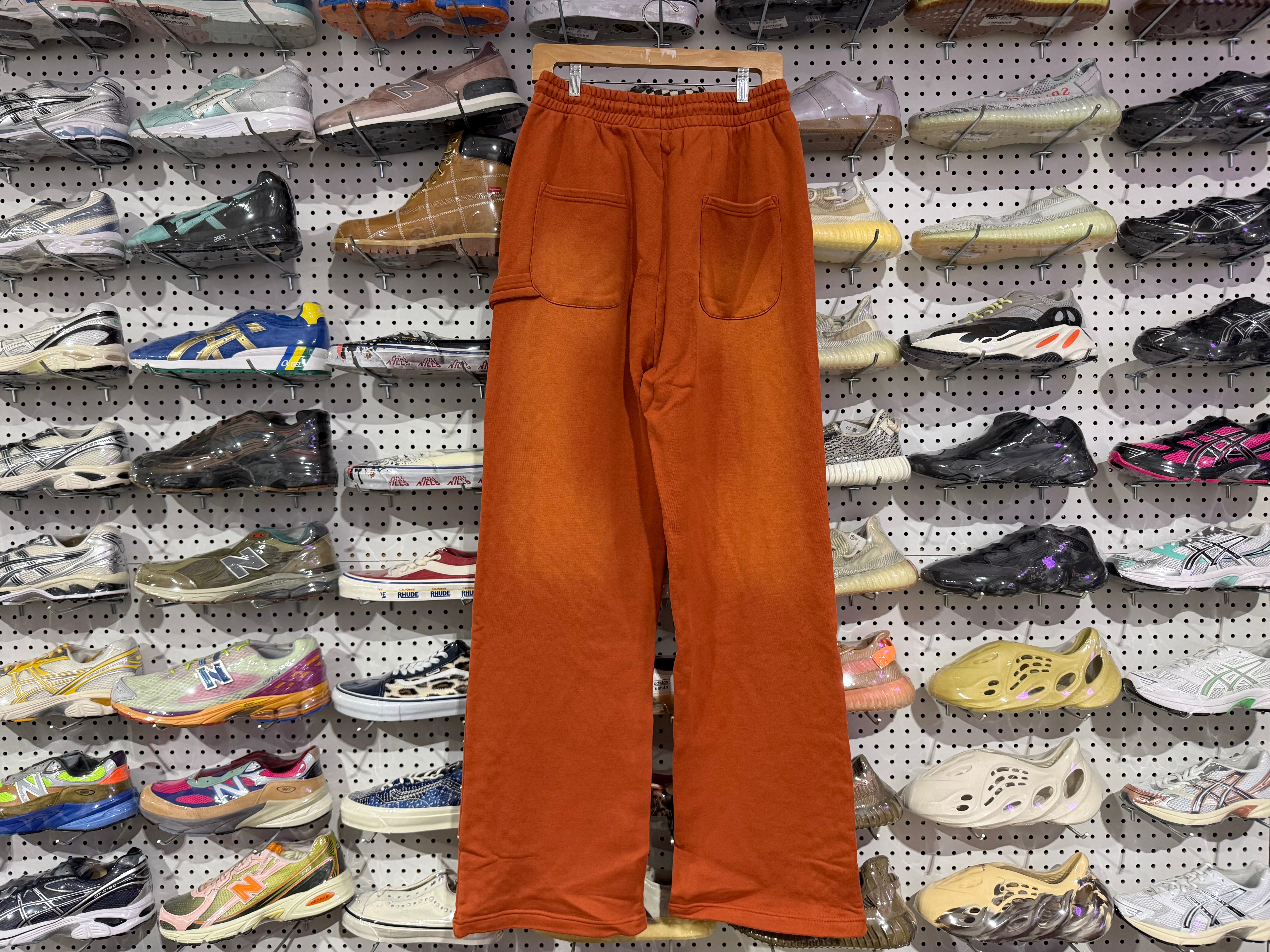 NEW HMDD Crystal Sweatpants - Orange Size Large