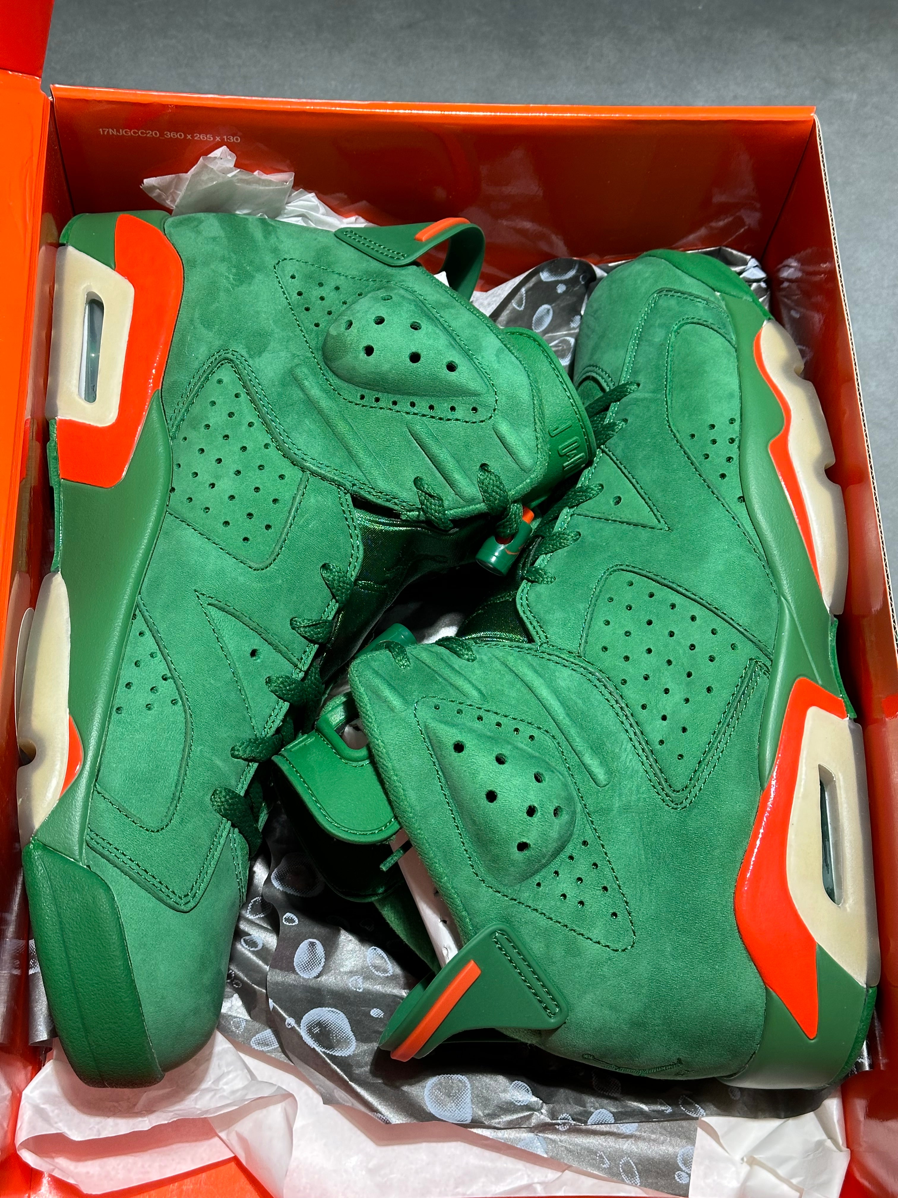 Air Jordan 6 Retro - Gatorade Green Suede Size 11