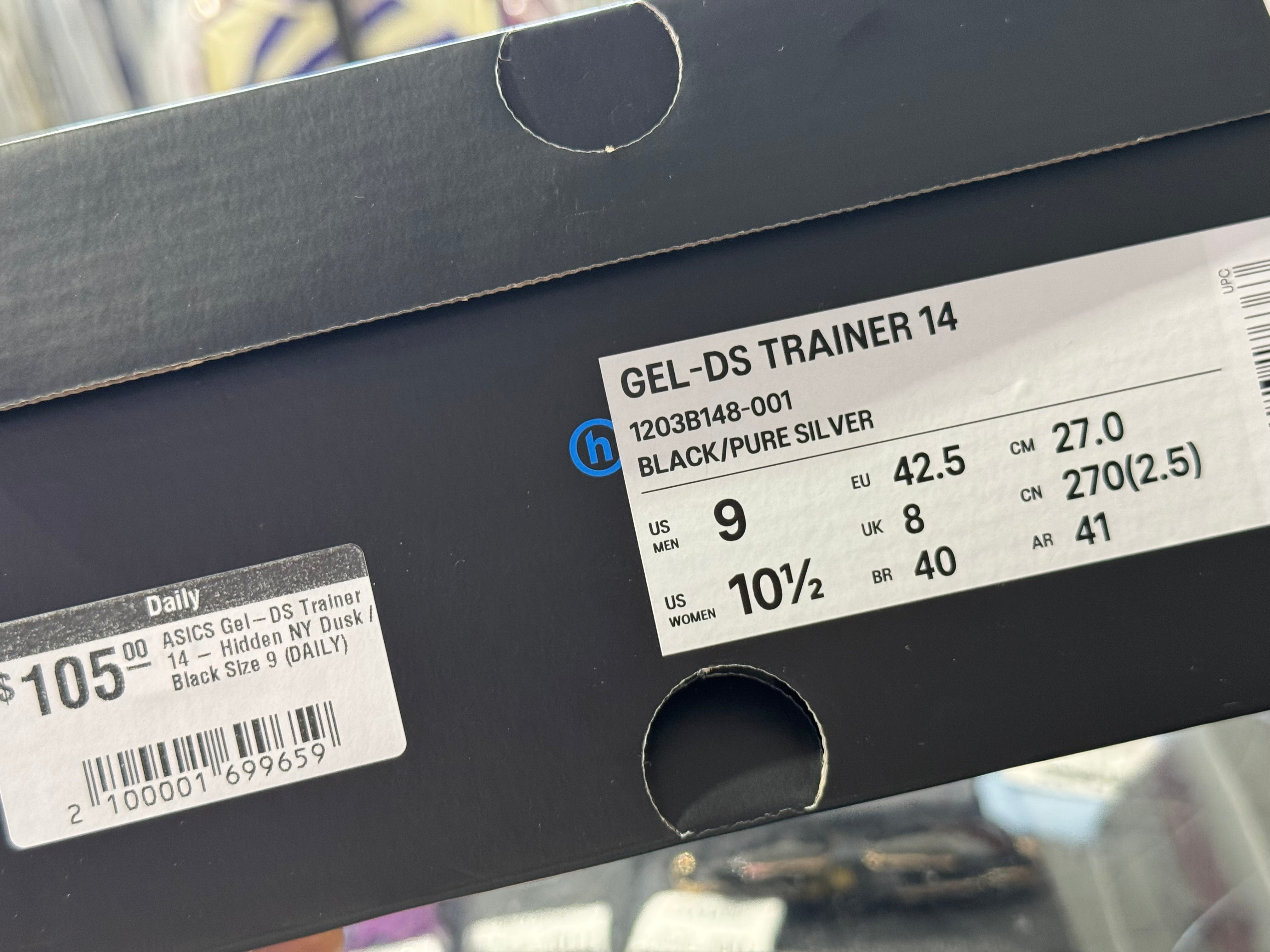 ASICS Gel-DS Trainer 14 - Hidden NY Dusk / Black Size 9