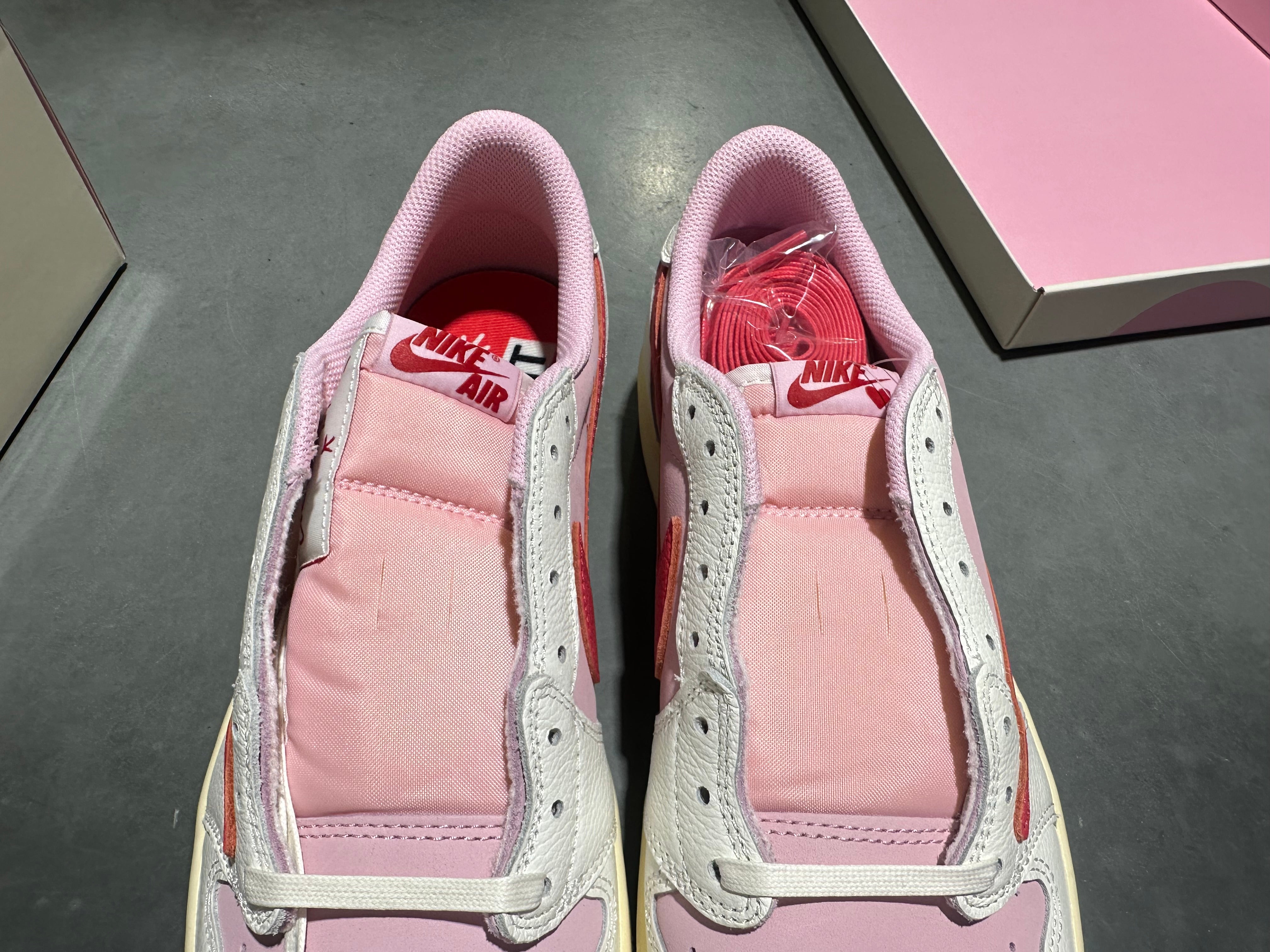 Air Jordan 1 Retro Low OG SP Travis Scott - Sail Tropical Pink Size 11