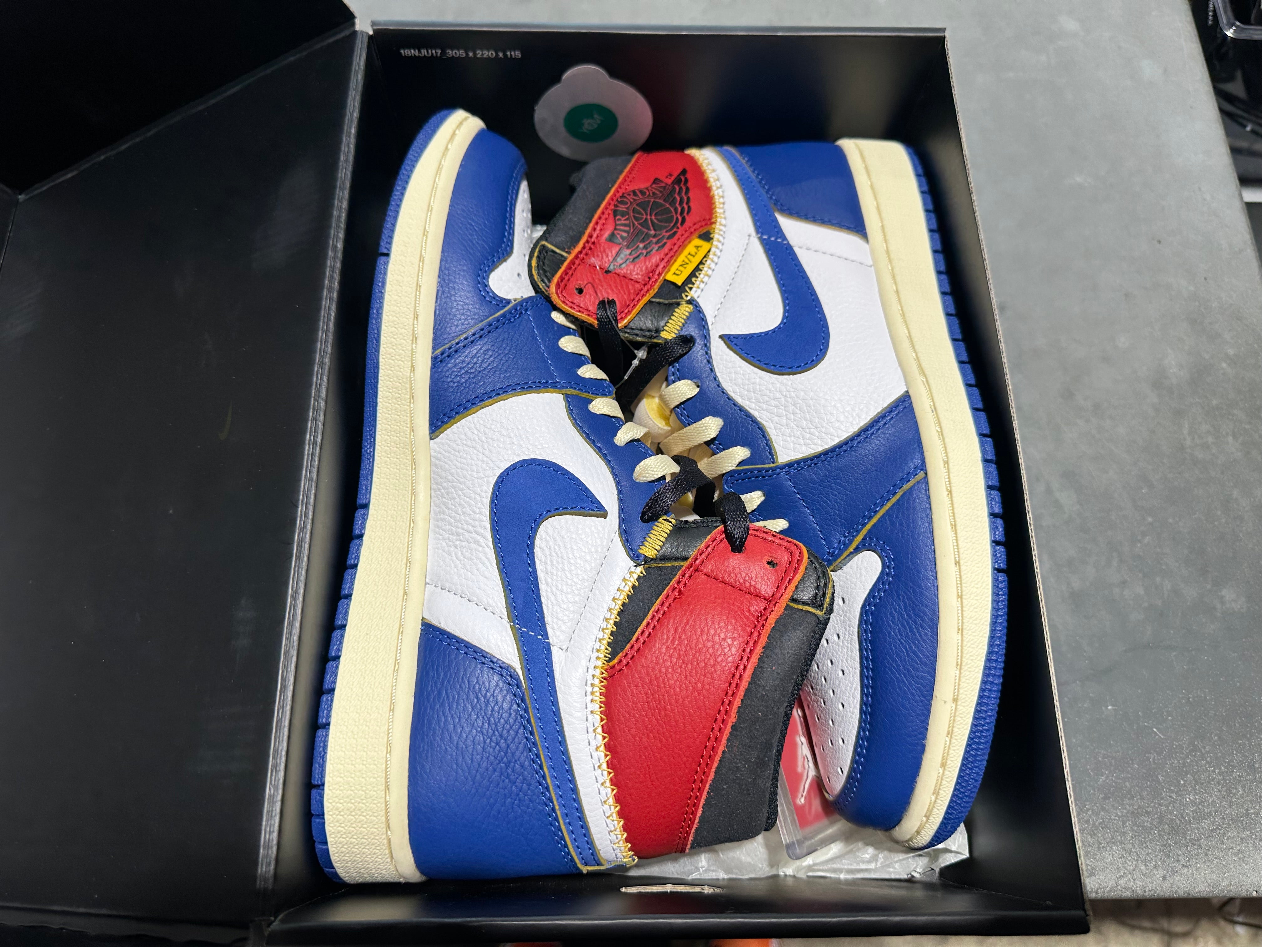 Air Jordan 1 Retro Hi NRG / Union - Storm Blue Size 9