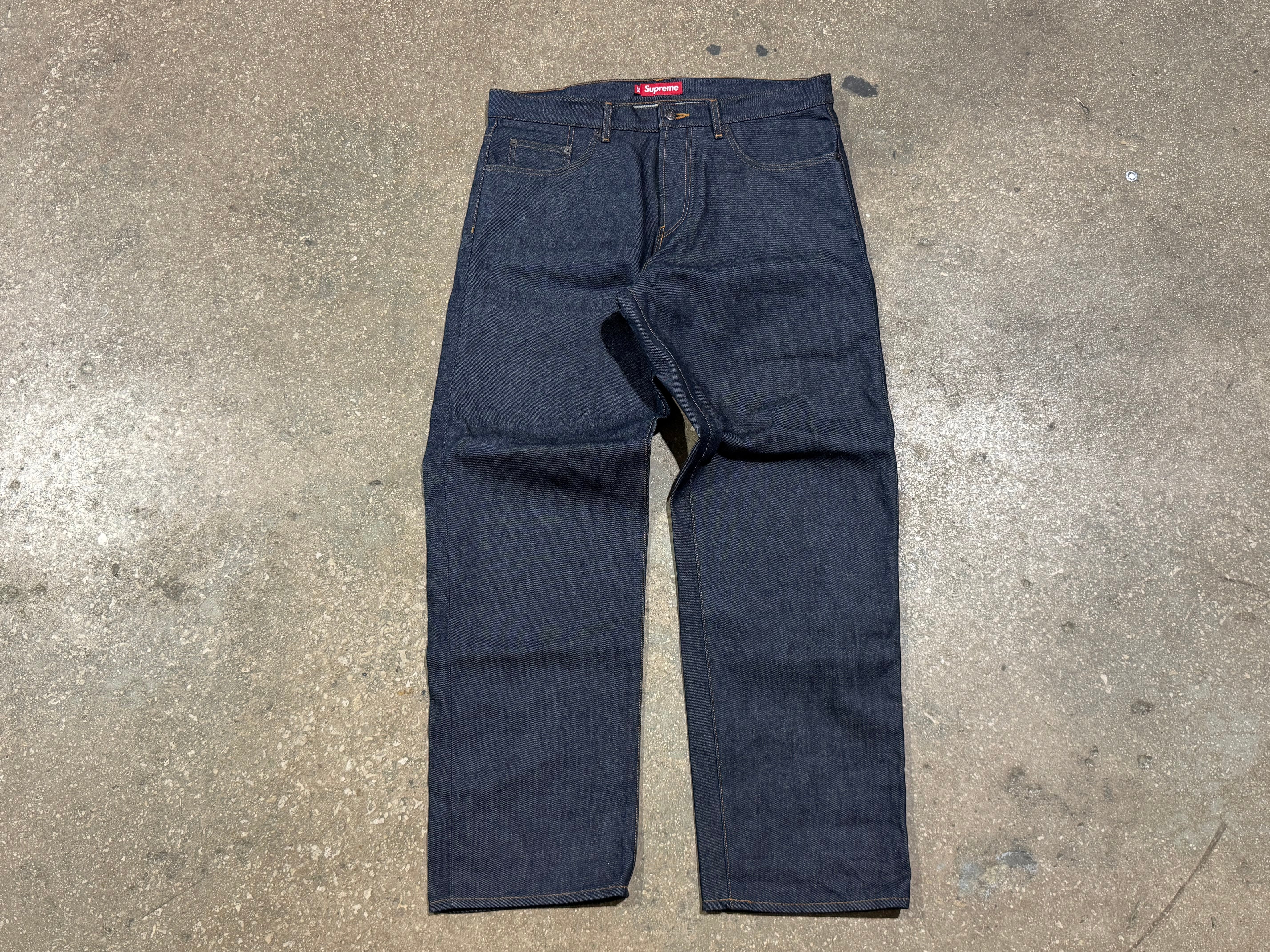 USED Supreme Selvedge Denim - Dark Indigo Size 36