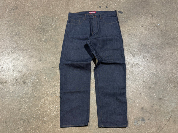 USED Supreme Selvedge Denim - Dark Indigo Size 36