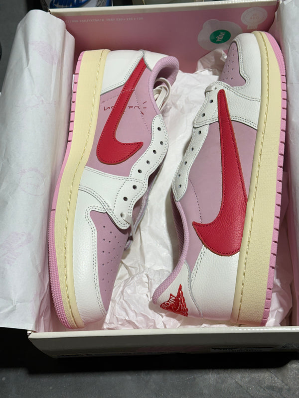 Air Jordan 1 Retro Low OG SP - Travis Scott/Tropical Pink Size 12