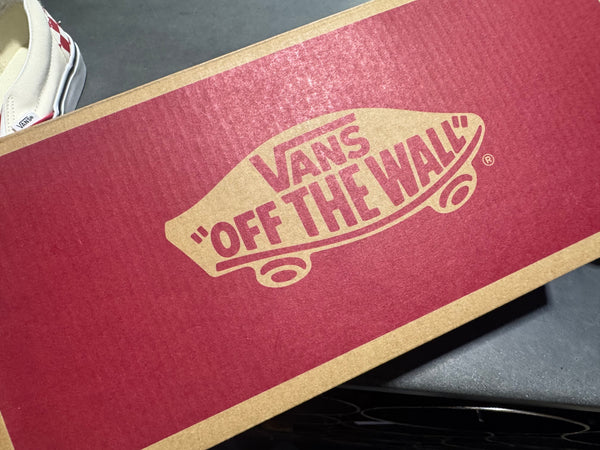 Vans Classic Slip On Checkerboard Stones - Red Size 8