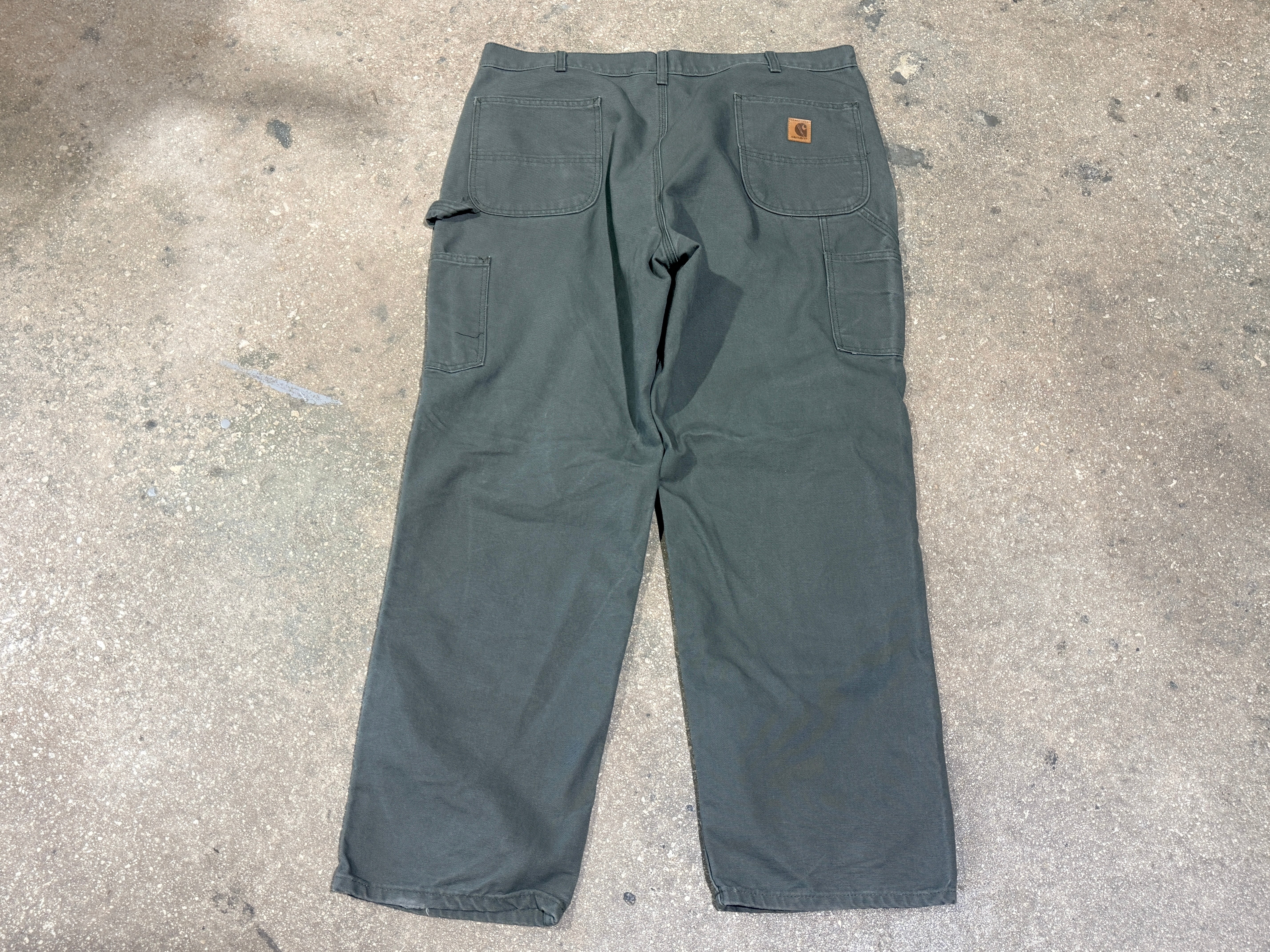 USED Carhartt Carpenter Pants - Olive  Size 42W/34L