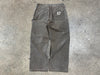USED Carhartt Distressed Carpenter Pants - Faded Brown Size 34x29