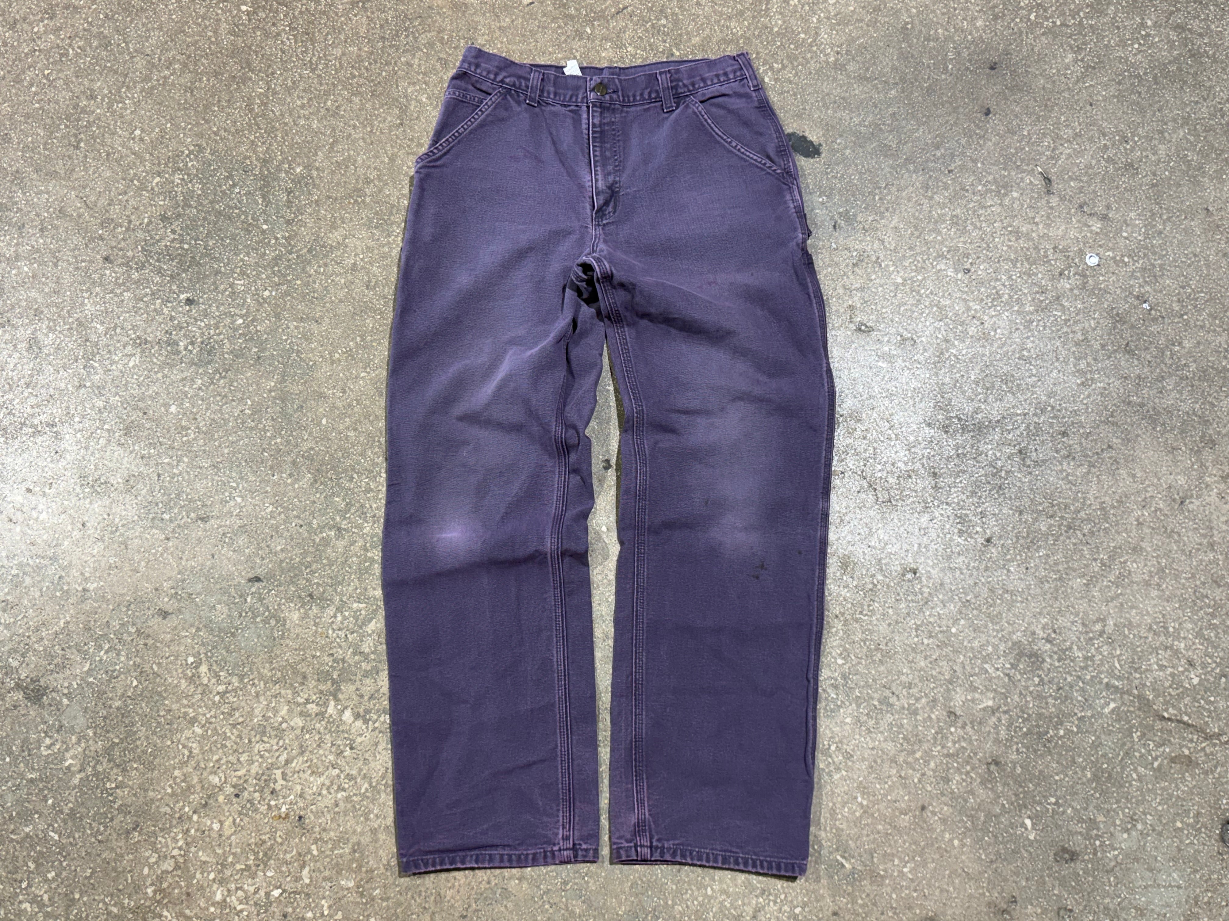 USED Carhartt Carpenter Pants - Purple Size 32x31