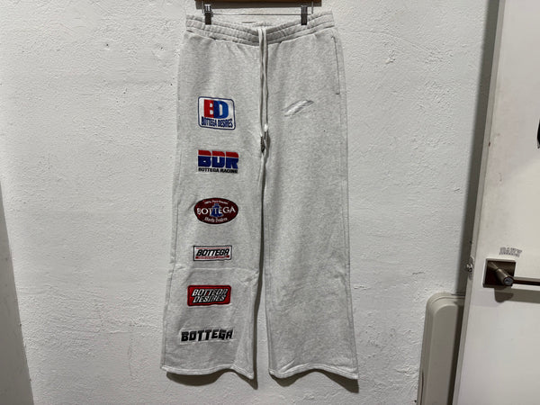 NEW Bottega Desires Patches Sweatpants - Grey