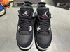 Air Jordan 4 Retro (GS) -  Black Canvas Size 6Y