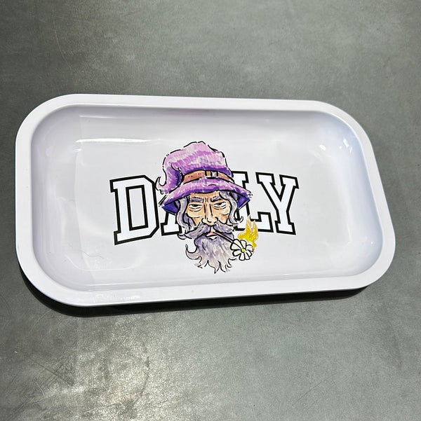 Daily Wizard Rolling Tray - White