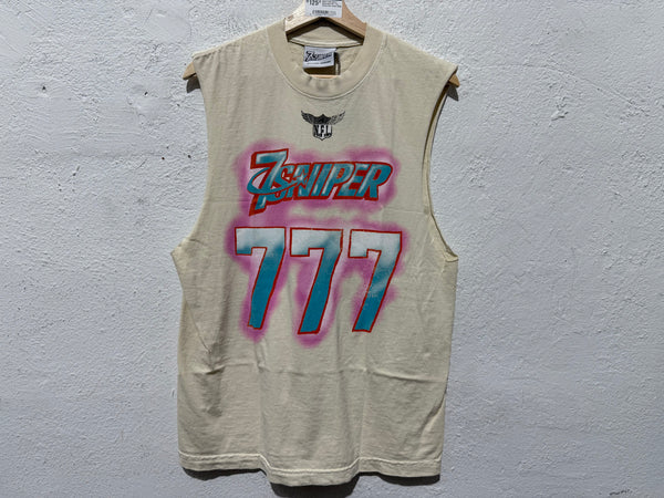 NEW Triple Seven Sleeveless NFL Tee - Cream