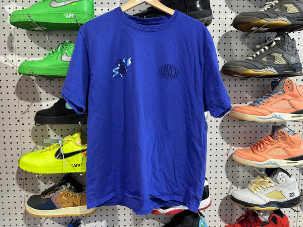 USED ARCH x Cactus Jack The Logo Tee - Blue Size Large