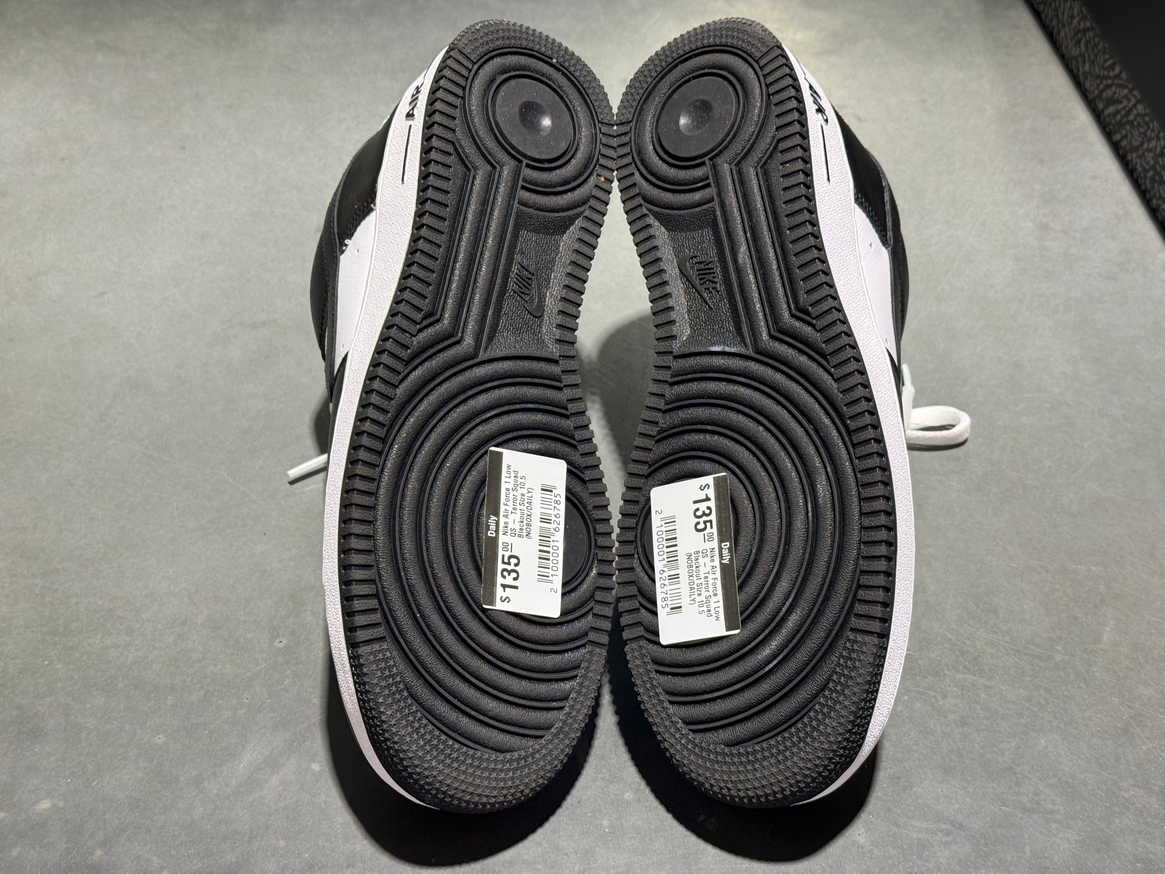 Nike Air Force 1 Low QS - Terror Squad Blackout Size 10.5