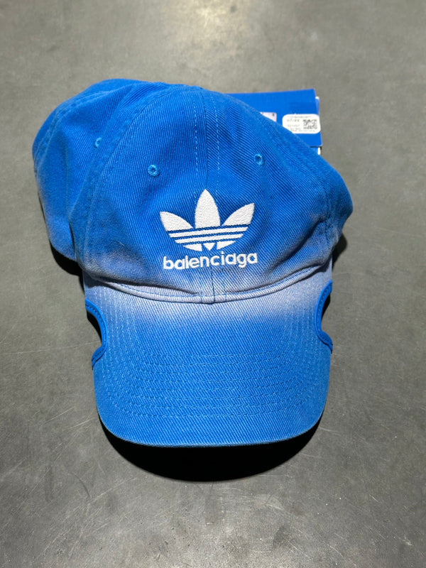 NEW Balenciaga x Adidas Adjustable Hat - Blue Size Small
