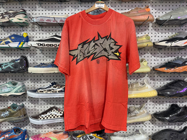 NEW Hellstar Crack Print Tee - Red Size XL