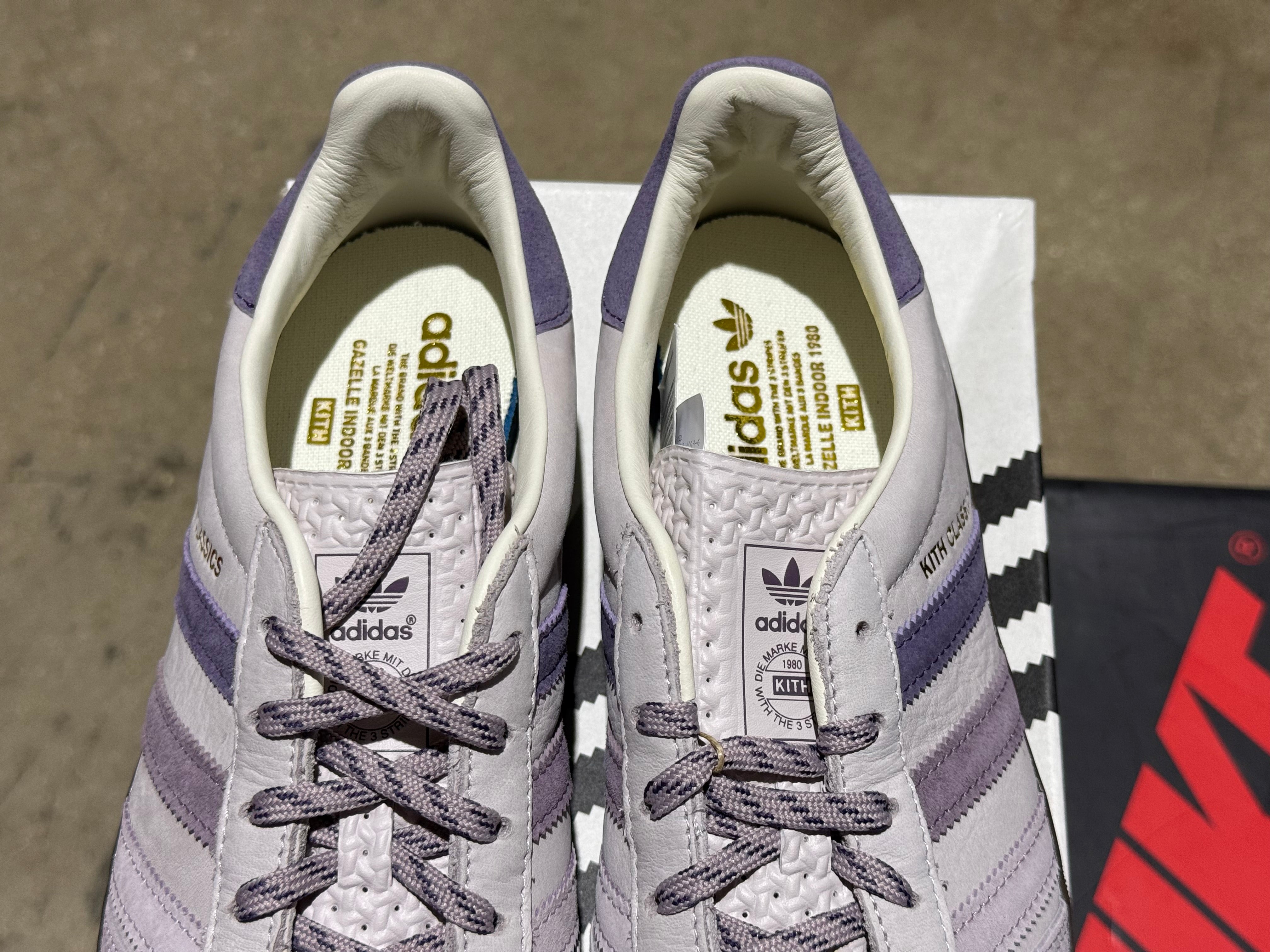 Adidas Gazelle Indoor Kith - Ash Purple Size 8