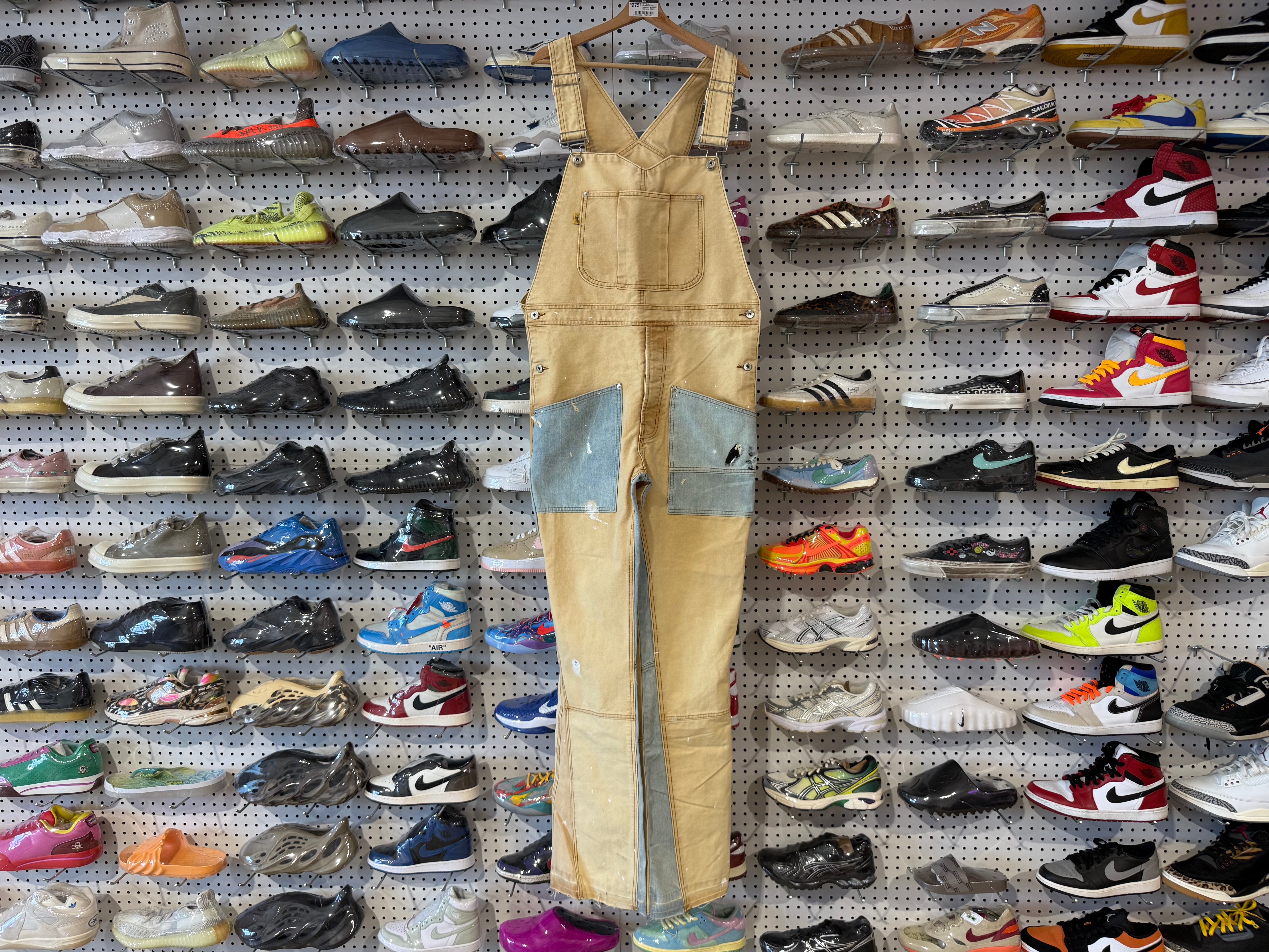 NEW Gallery Department Distressed Overalls - Multicolor Size Large