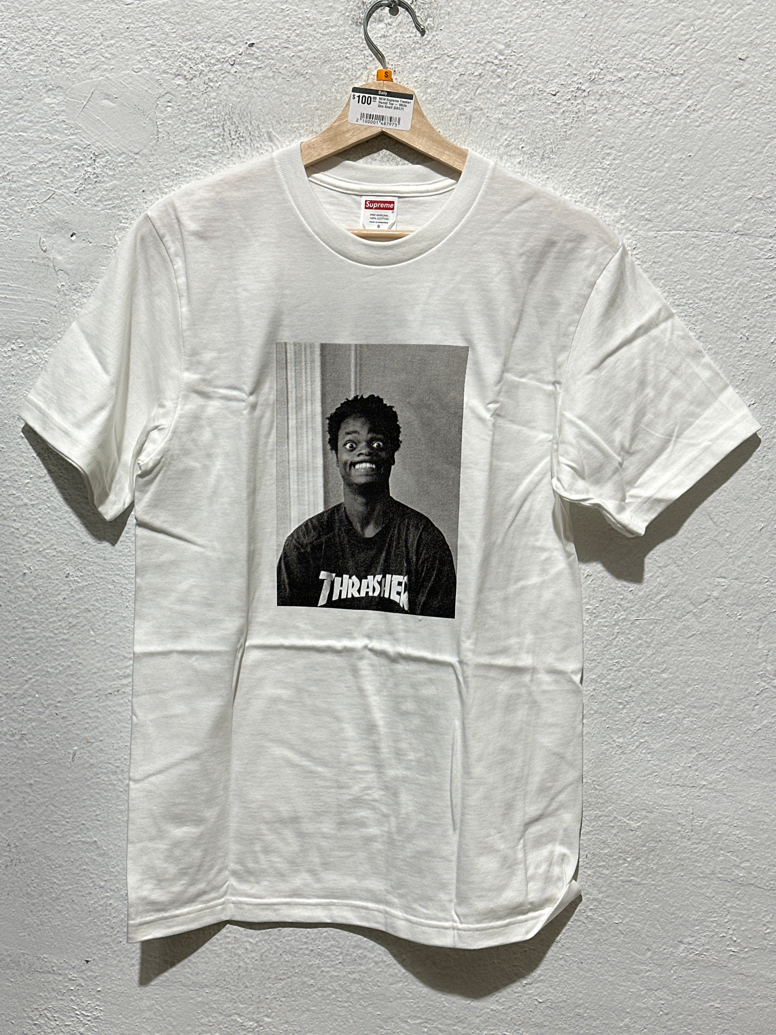 NEW Supreme Trasher Harold Tee - White Size Small