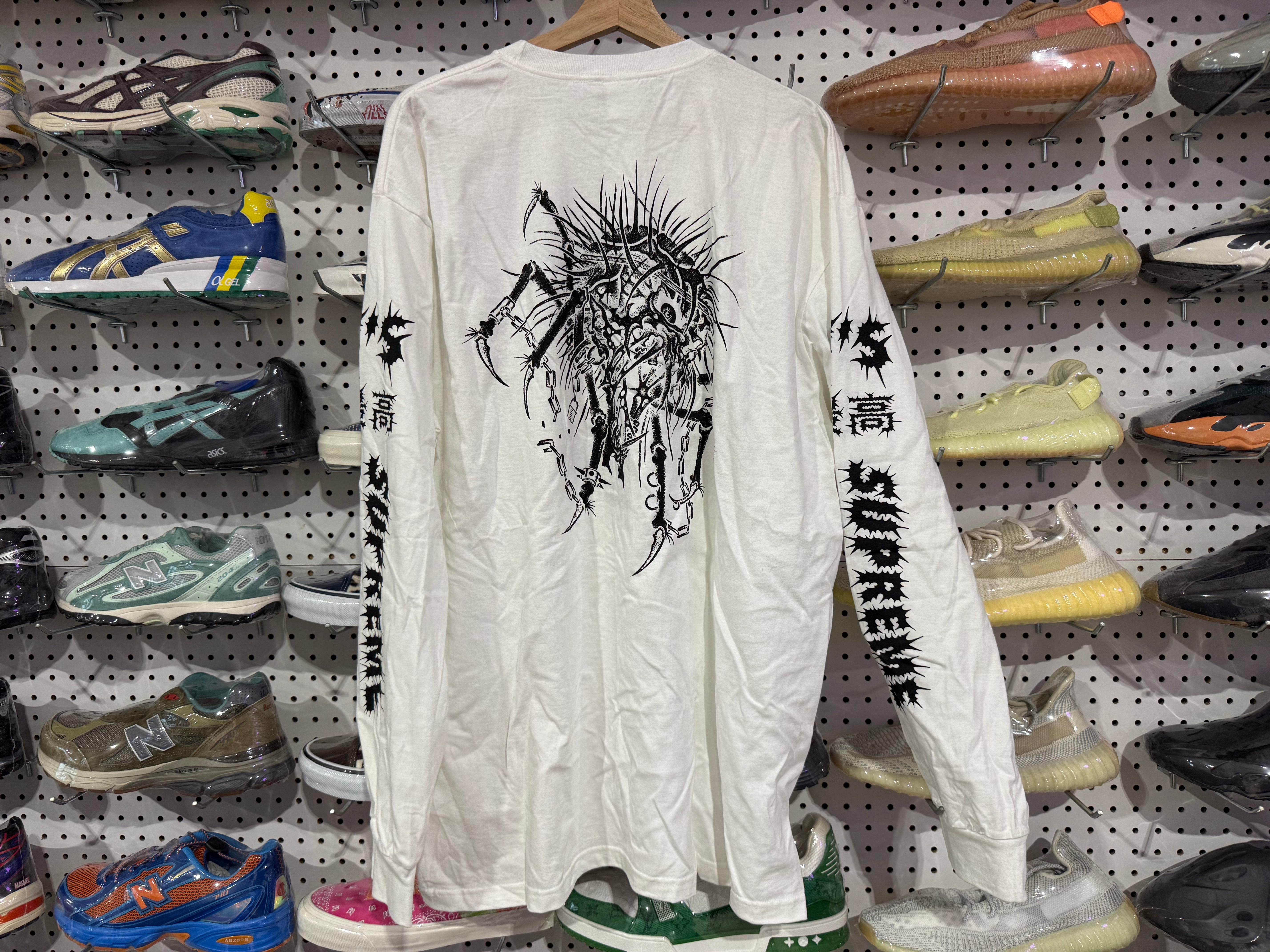NEW Supreme x Yohji Yamamoto Y'S Longsleeve Tee - White Size XL
