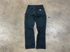 USED Distressed Carhartt Utility Pants - Black Size 30x33