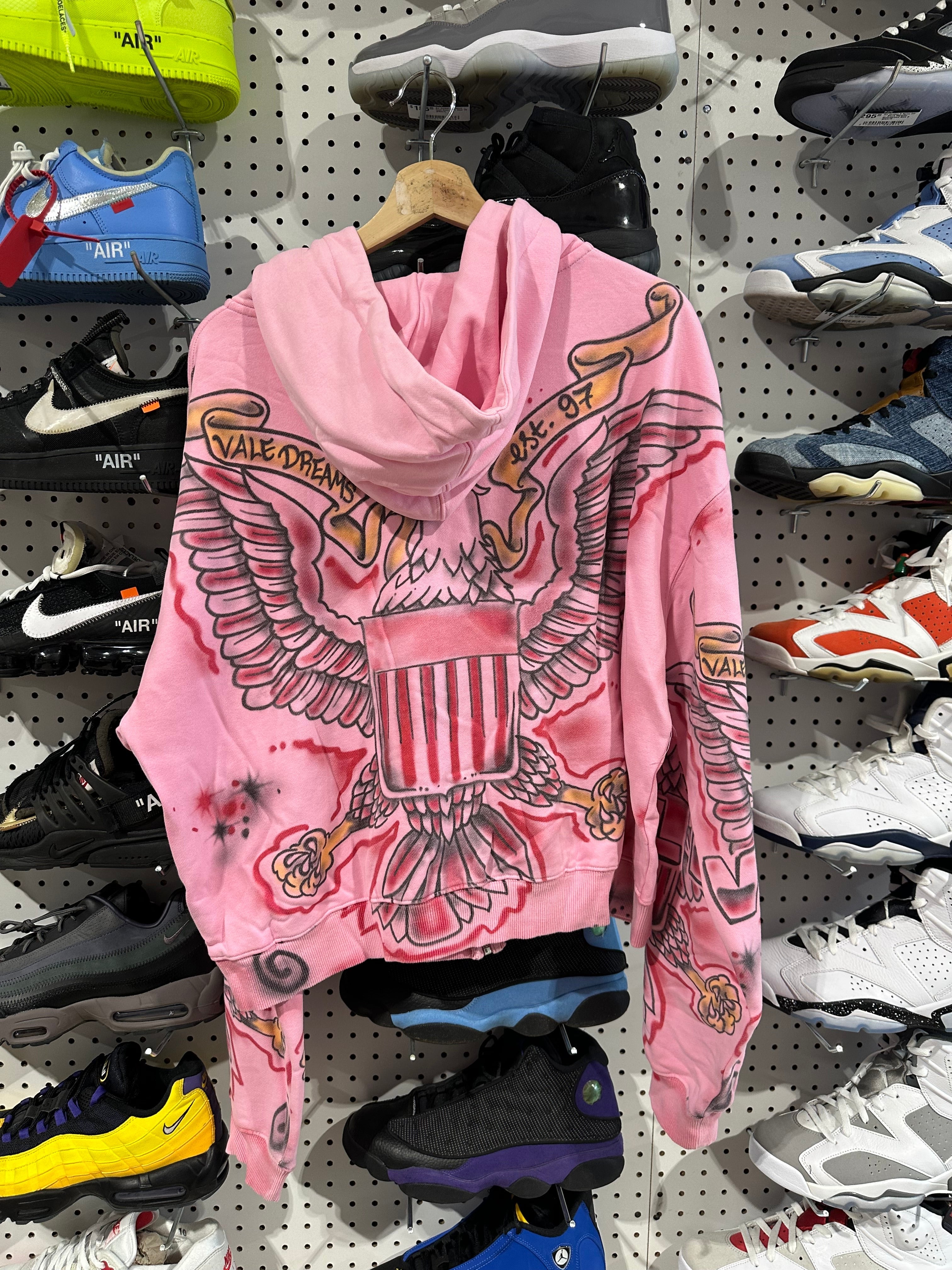 NEW Vale Pink Flag Zip Up - Pink Size Large