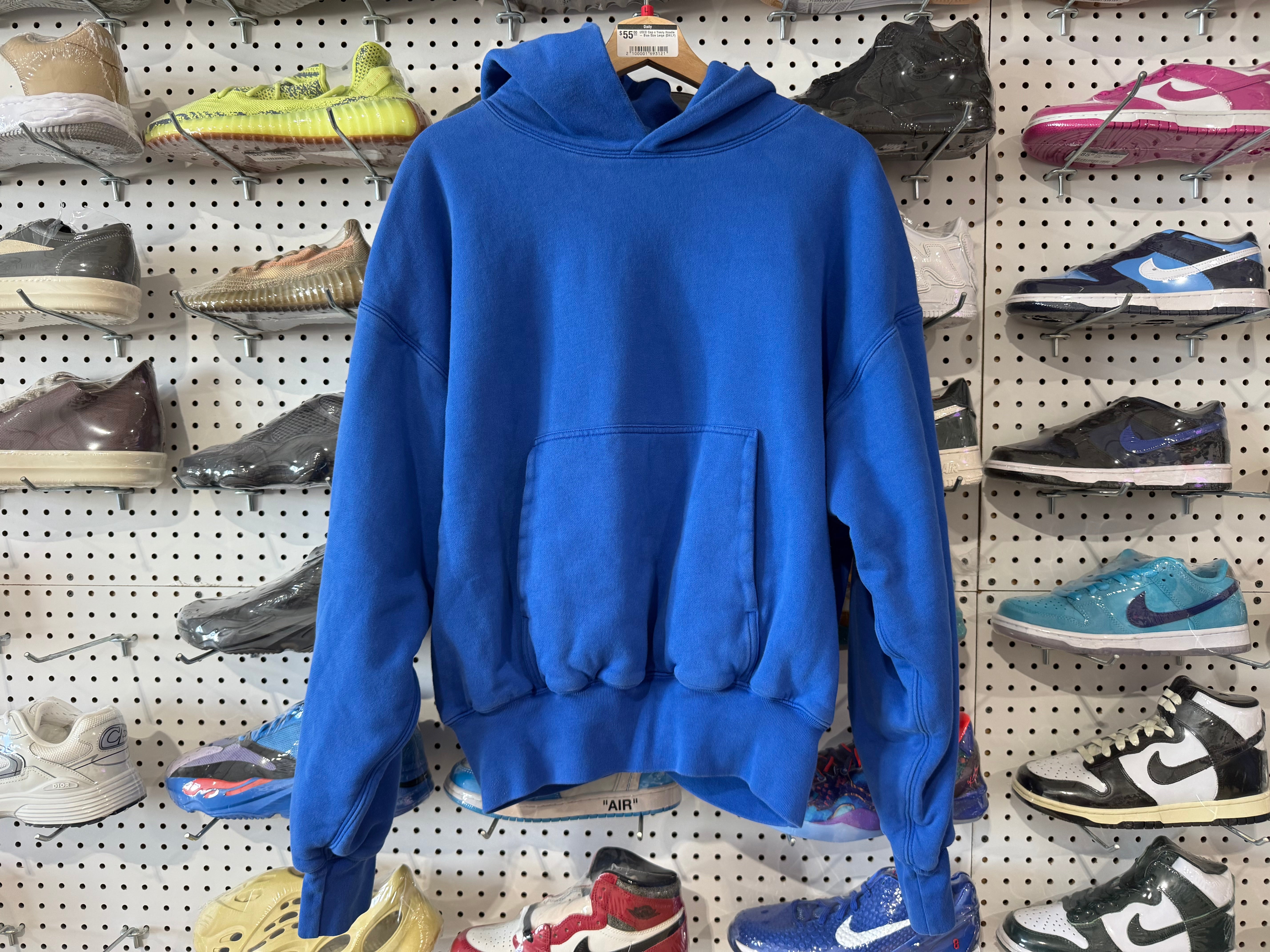 USED Gap x Yeezy Hoodie - Blue Size Large