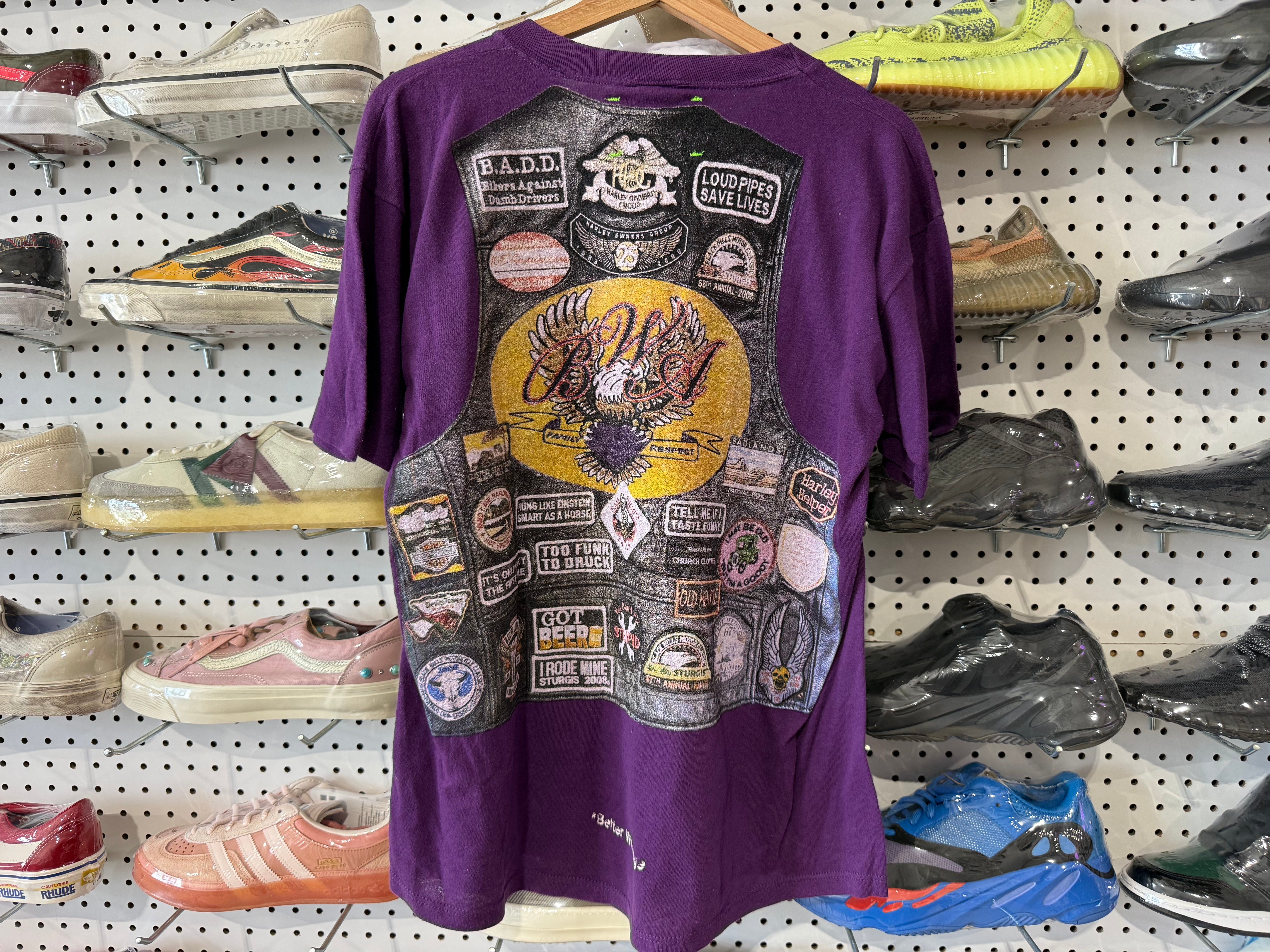 NEW Better With Age BWA Vest Tee - Purple Size Large