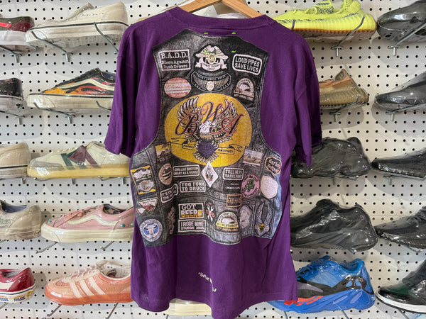 NEW Better With Age BWA Vest Tee - Purple Size Large