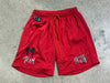 USED Chrome Hearts x Matty Boy Mesh Shorts - Red Size Large