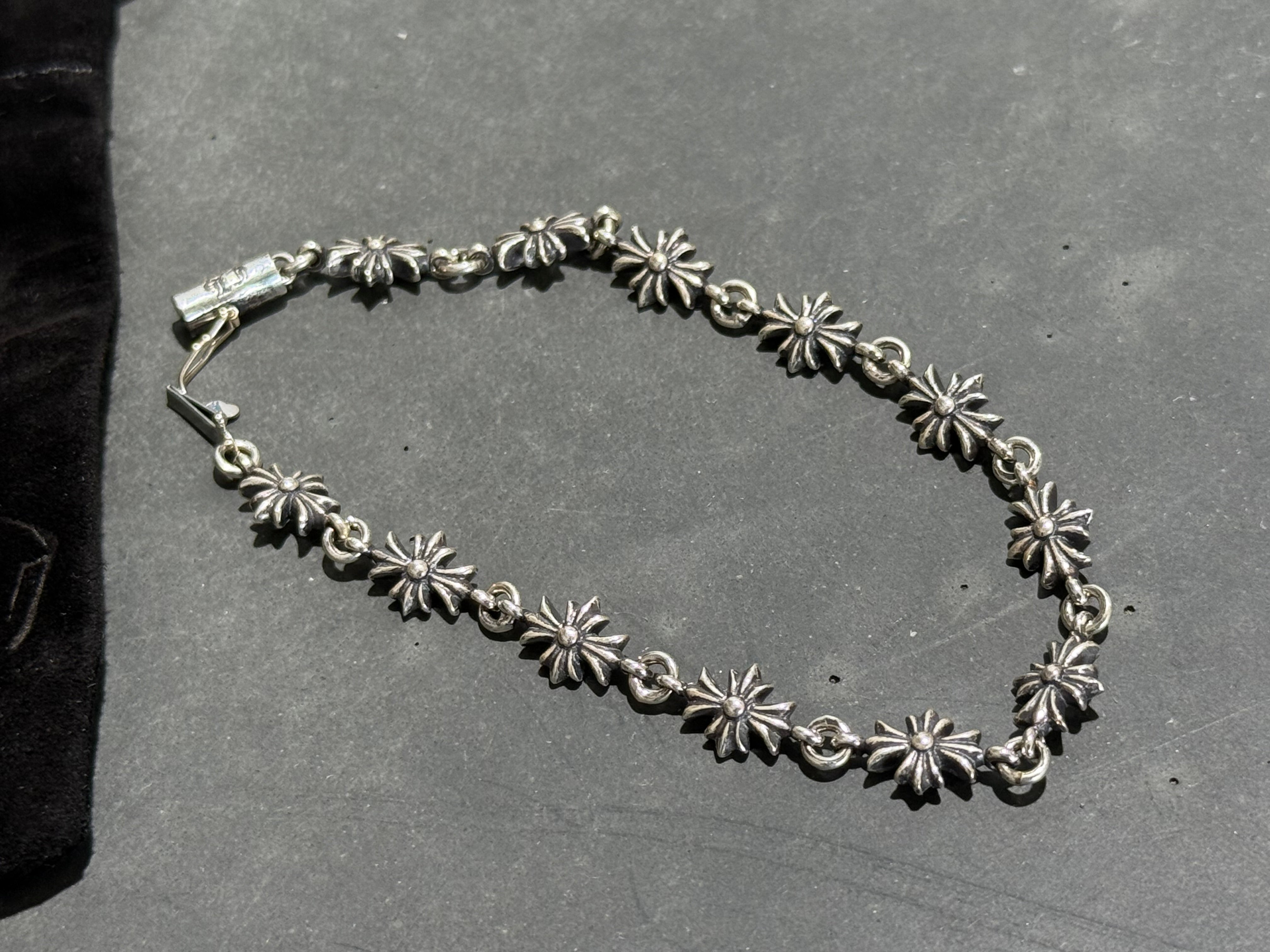 NEW Chrome Hearts Tiny E 12 Link Bracelet