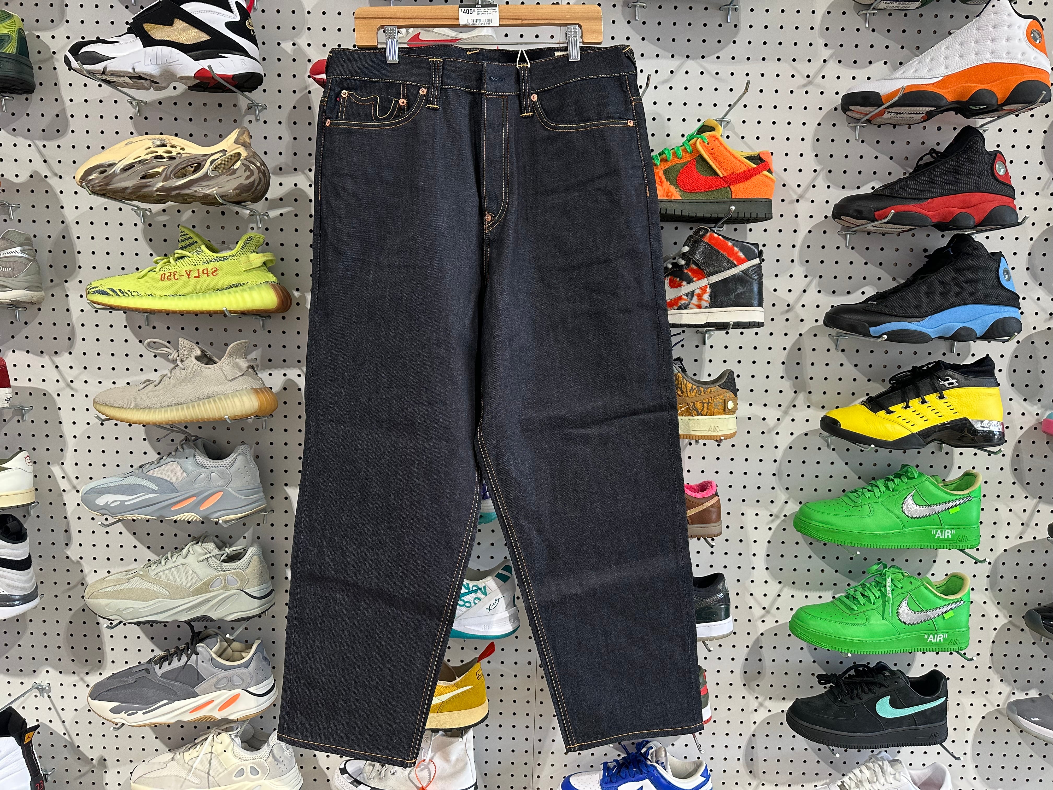 NEW Evisu Dark Wash Denim Jeans - Indigo Size 40x30