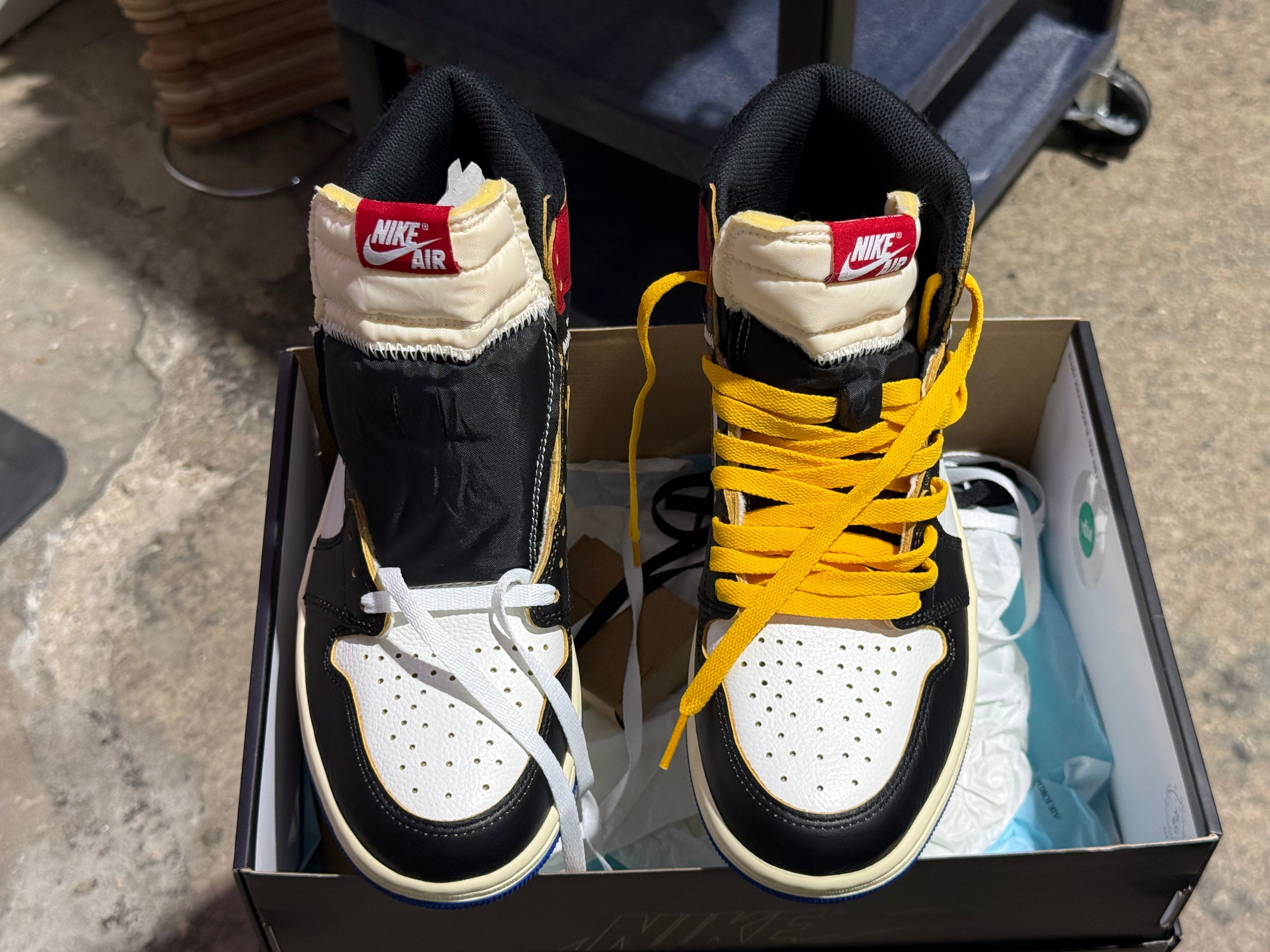 Air Jordan 1 Retro High OG SP - Fragment x Union/Varsity Red Sport Royal Size 9