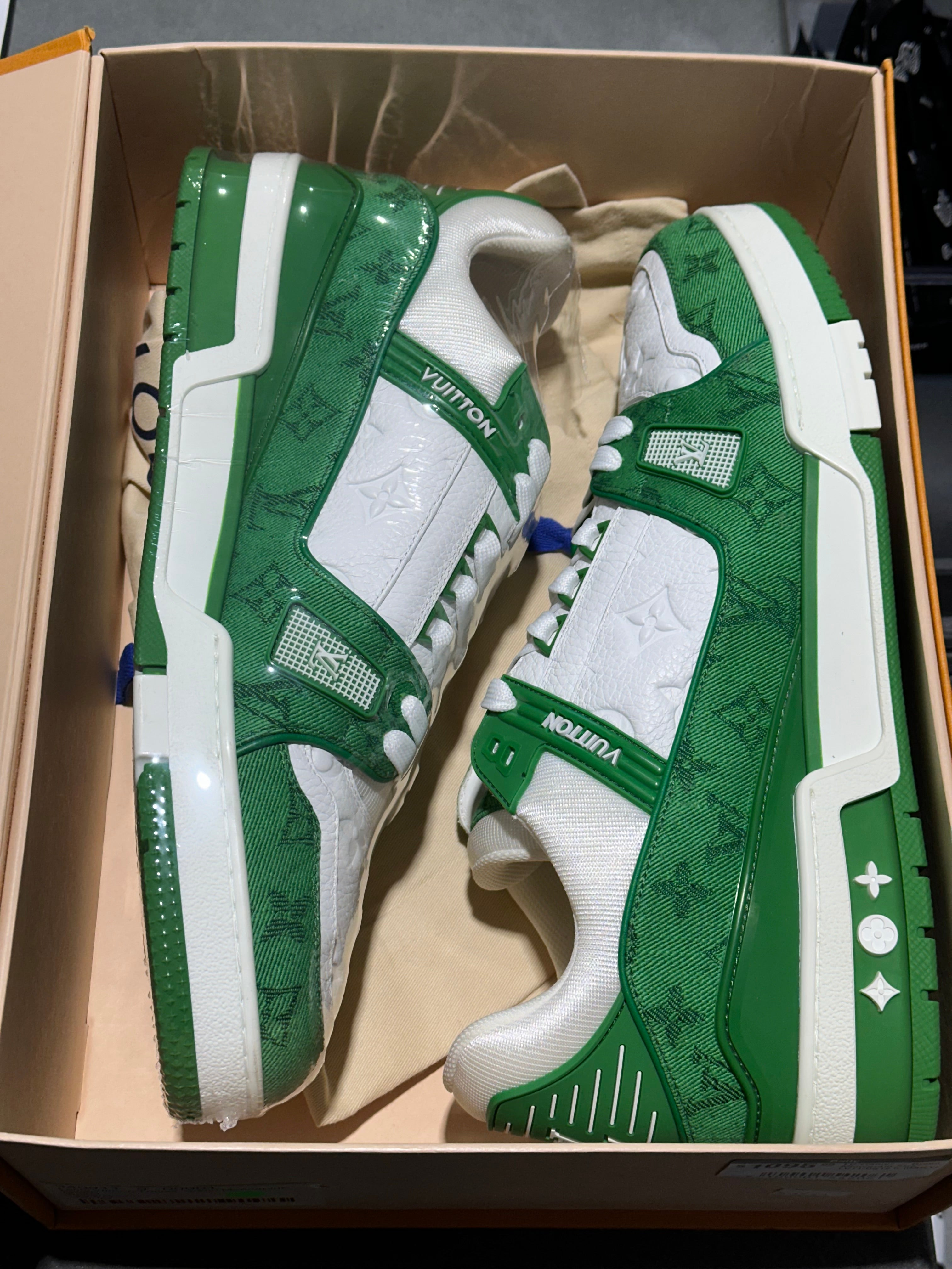 LV Trainer - Green Monogram Size LV11/US12.5